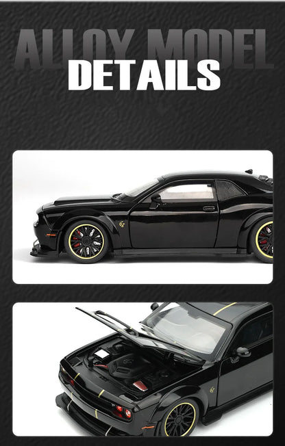 1:32 Dodge Challenger SRT Redeye Hellcat Alloy Musle Car