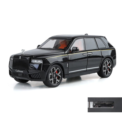 1:24 Rolls Royce Cullinan SUV Alloy Diecast Metal Model Car Pull Back Sound And Light Children's Toy Car Mini GT Miniature Gift