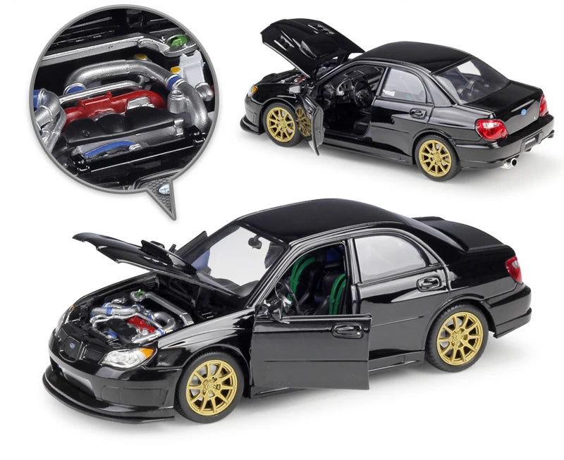 WELLY Diecast Car 1:24 Scale SUBARU WRX STI