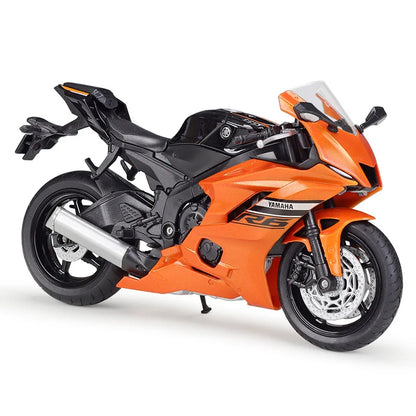 WELLY 1/12 Yamaha YZF-R6 Die Cast Motorcycle Model Toy Vehicle Collection Autobike Shork-Absorber Off Road Autocycle Toys Car