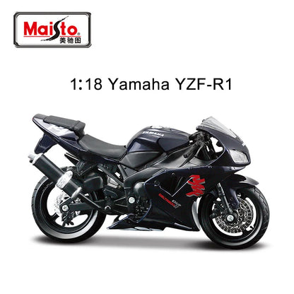 New In Stock Maisto 1:18 Yamaha Mt-07 2018 Yamaha Mt10 Alloy Miniature Diecast Model Yamaha Motorcycle Series Custom Toys Gift