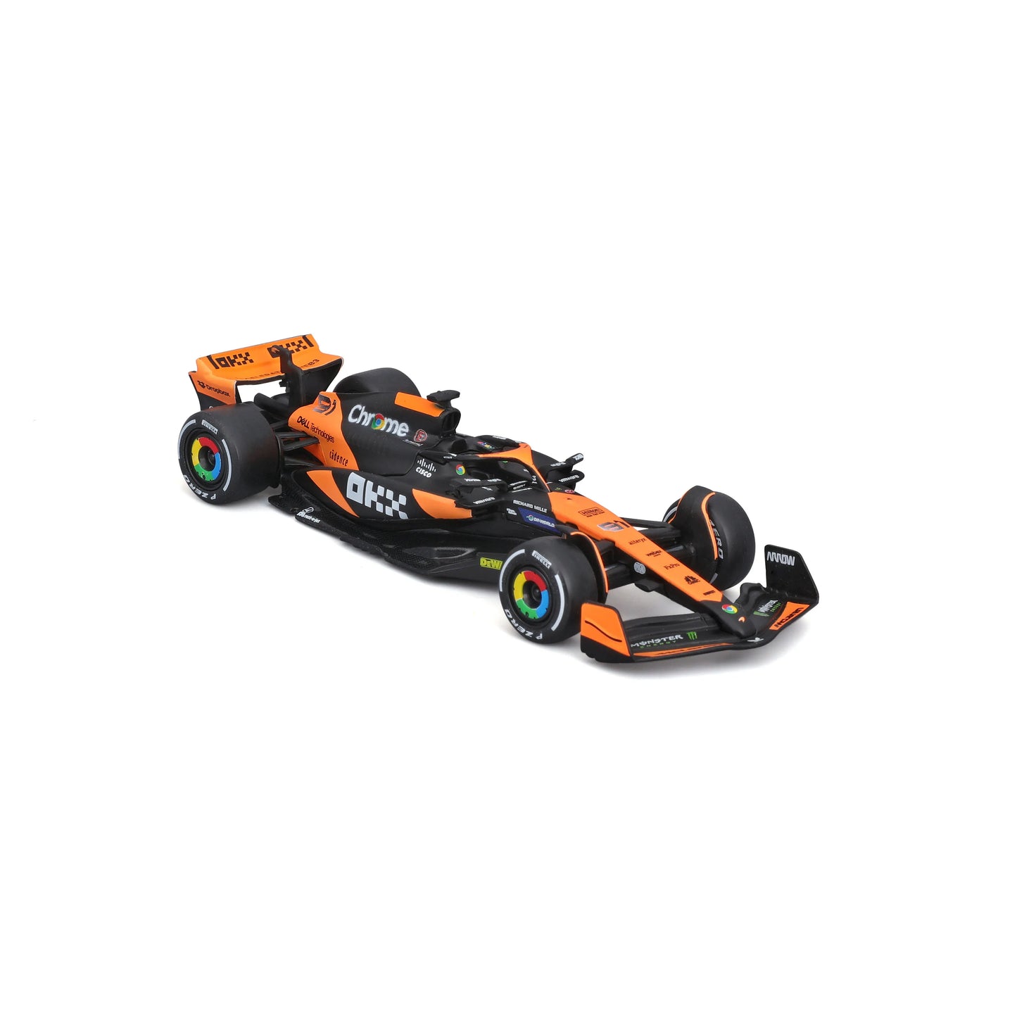 Bburago 1:43 2024 Mclaren MCL38 Miami Monaco F1 Formula Car Die Cast Vehicles Collectible Model Racing Toys