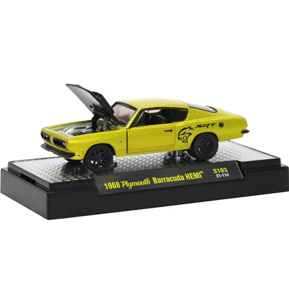 1\64 M2 Machines Alloy Car Model Toys 1:64 AW Bburago 1969 Plymouth Barracuda