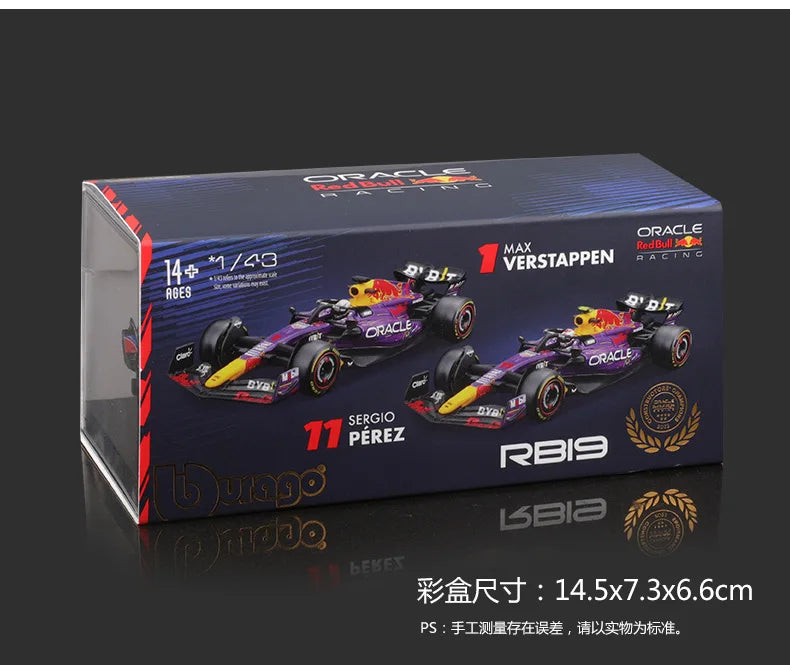 Bburago 2024 1:43 Aston Martin Amr23 F1 Car #14 #18 Rb19 Las Vegas   Racing Edition
