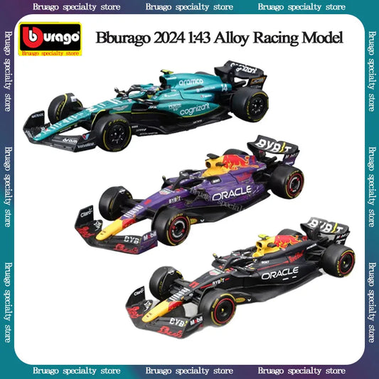 Bburago 2024 1:43 Aston Martin Amr23 F1 Car #14 #18 Rb19 Las Vegas   Racing Edition