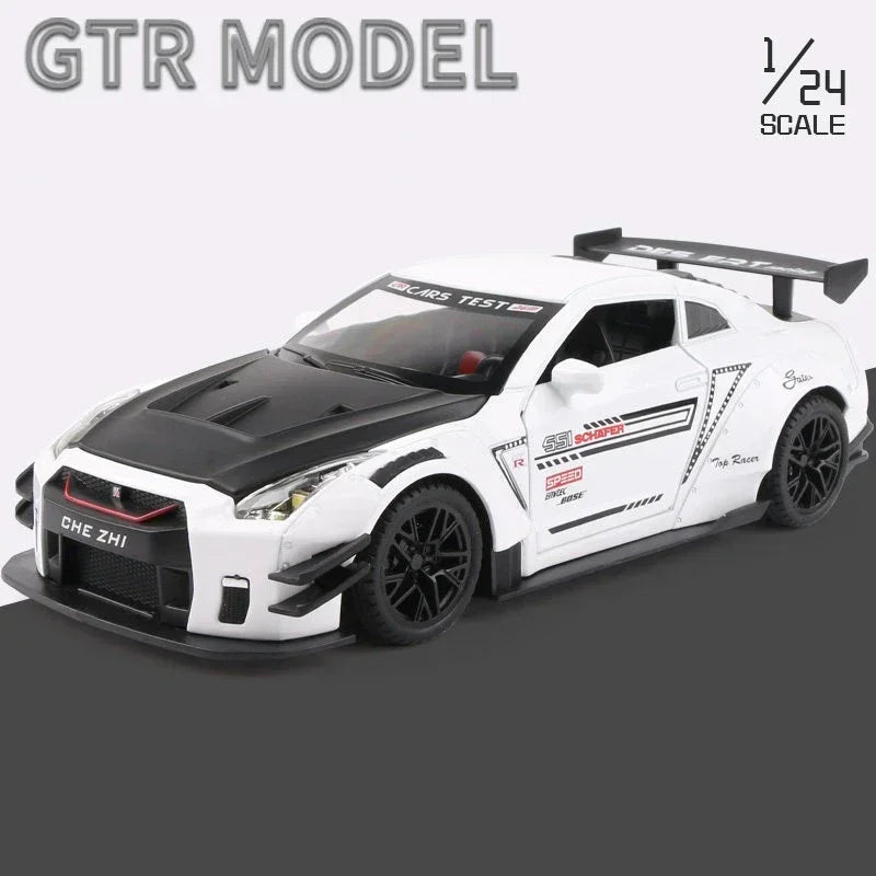 1:24 God Of War Nissan Skyline GTR R34 R35 Alloy