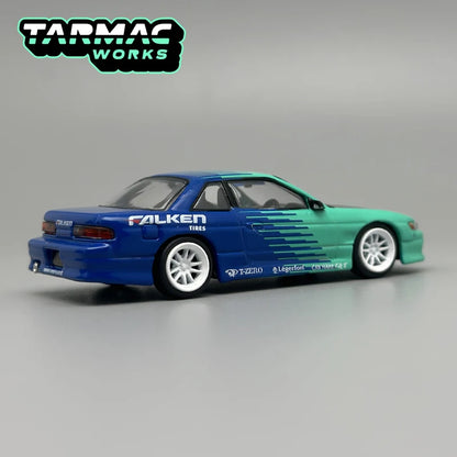 Tarmac Works 1:64 TW VERTEX Nissan Silvia S13 Falken Chase