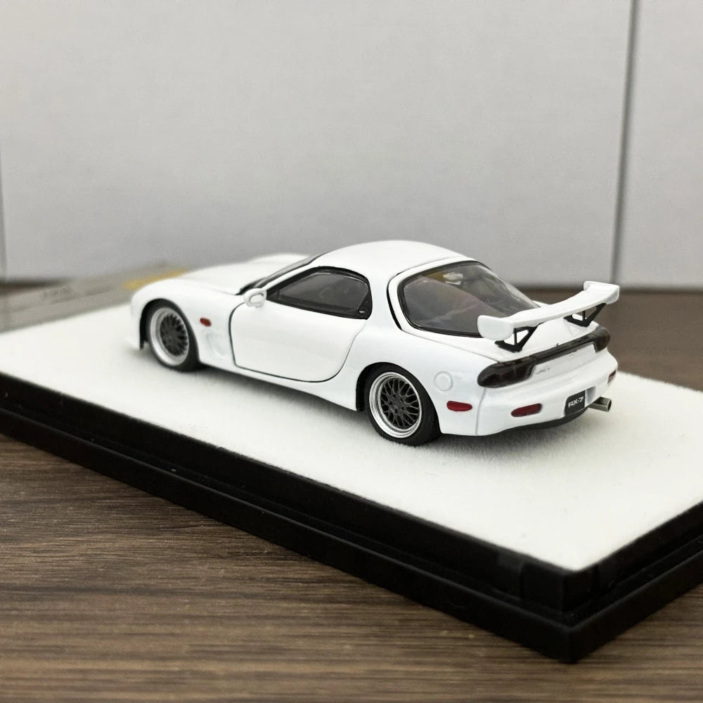 PGM 1:64 RX7 White Color Full Open Diecast Model Car