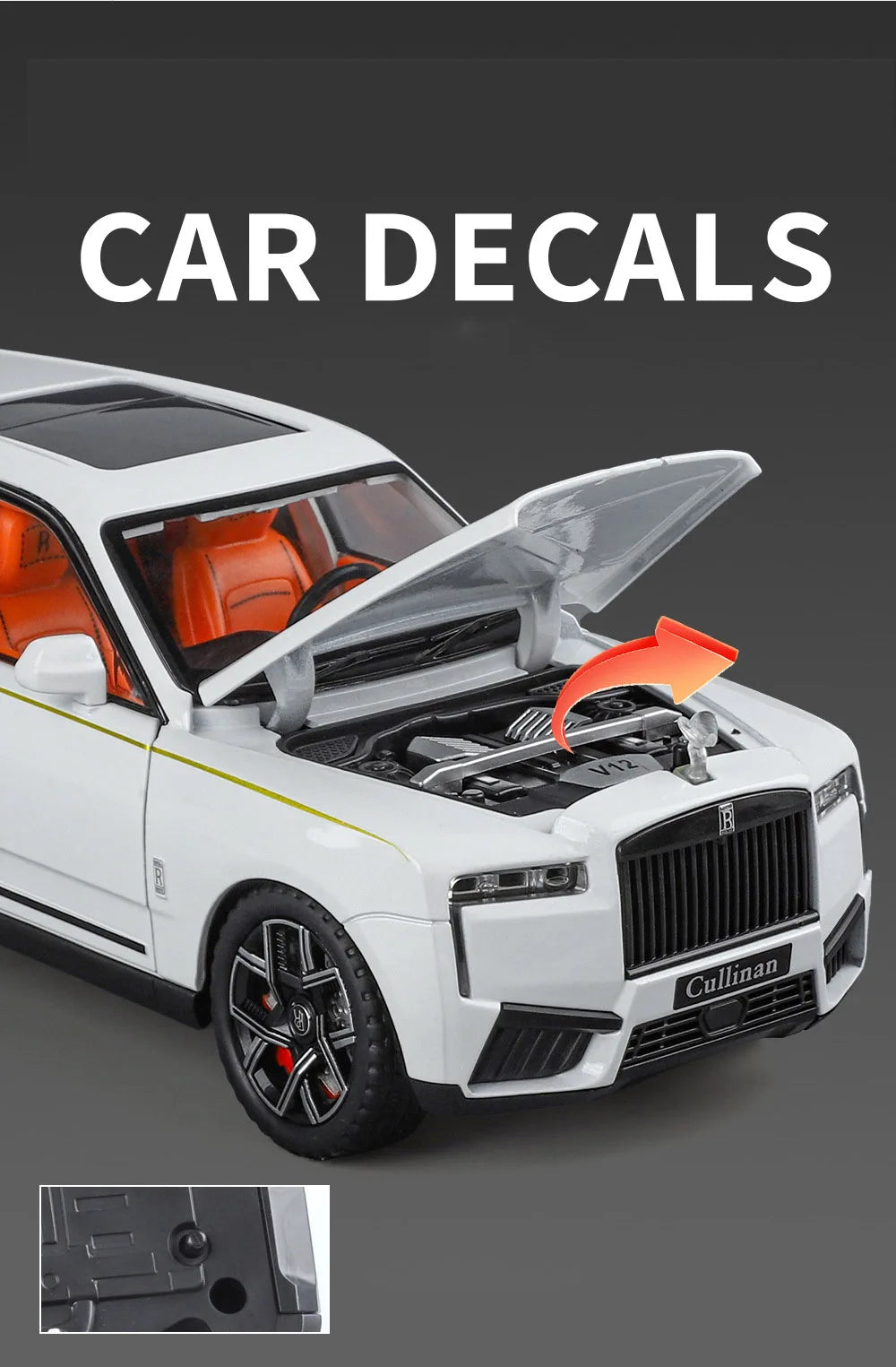1/24 Rolls Royce Cullinan SUV Alloy Luxury Car