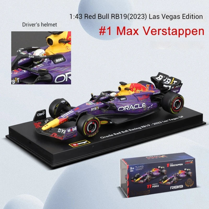 Bburago 2024 1:43 Aston Martin Amr23 F1 Car #14 #18 Rb19 Las Vegas   Racing Edition