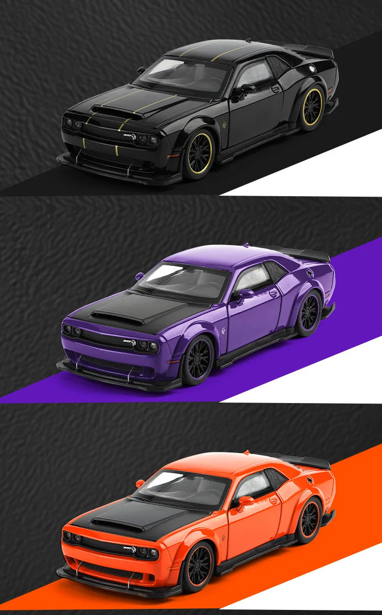 1:32 Dodge Challenger SRT Redeye Hellcat Alloy Musle Car