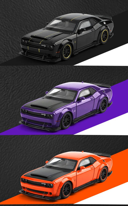 1:32 Dodge Challenger SRT Redeye Hellcat Alloy Musle Car