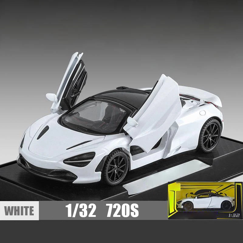 1:32 McLaren 720s Supercar Sports Alloy Diecast Model Car Sound & Light High Simulation Hobby Collection Birthday Gifts For Boy