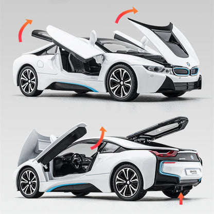 1:24 i8 New Energy Car Alloy Sports Car