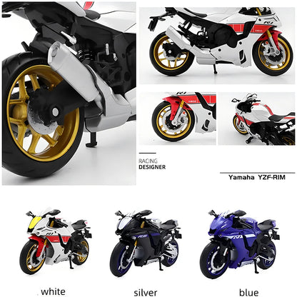 1/12 Scale Yamaha YZF-R1M Motorcycle Alloy Diecast