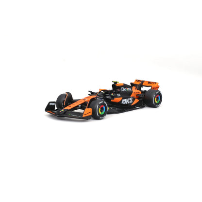 Bburago 1:43 2024 Mclaren MCL38 Miami Monaco F1 Formula Car Die Cast Vehicles Collectible Model Racing Toys