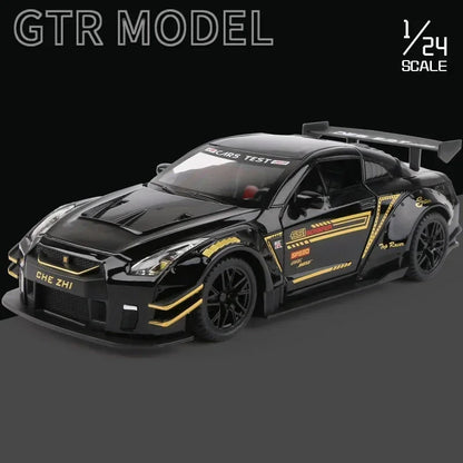 1:24 God Of War Nissan Skyline GTR R34 R35 Alloy