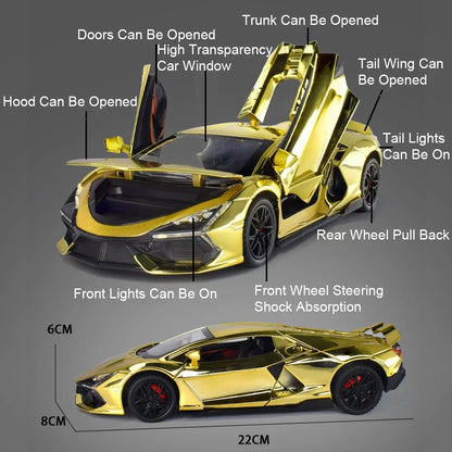 1:24 Lambor Revuelto Alloy Sports Cars