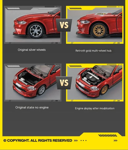CCA DIY Customizable 1:43 Scale Ford Mustang Alloy Car Model Kit