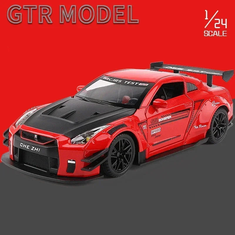 1:24 God Of War Nissan Skyline GTR R34 R35 Alloy