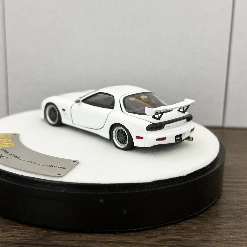 PGM 1:64 RX7 White Color Full Open Diecast Model Car