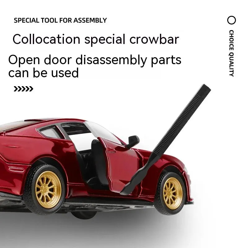 CCA DIY Customizable 1:43 Scale Ford Mustang Alloy Car Model Kit