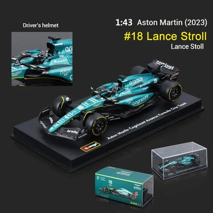 Bburago 2024 1:43 Aston Martin Amr23 F1 Car #14 #18 Rb19 Las Vegas   Racing Edition