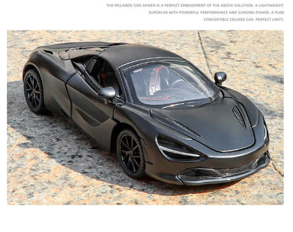 1:32 McLaren 720s Supercar Sports Alloy Diecast Model Car Sound & Light High Simulation Hobby Collection Birthday Gifts For Boy