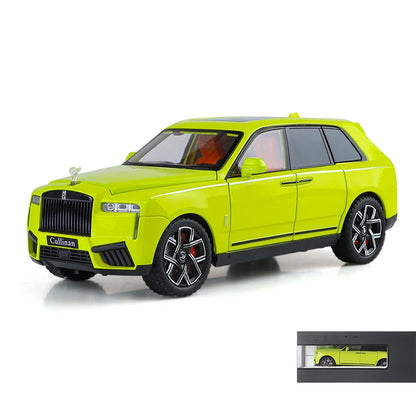 1:24 Rolls Royce Cullinan SUV Alloy Diecast Metal Model Car Pull Back Sound And Light Children's Toy Car Mini GT Miniature Gift