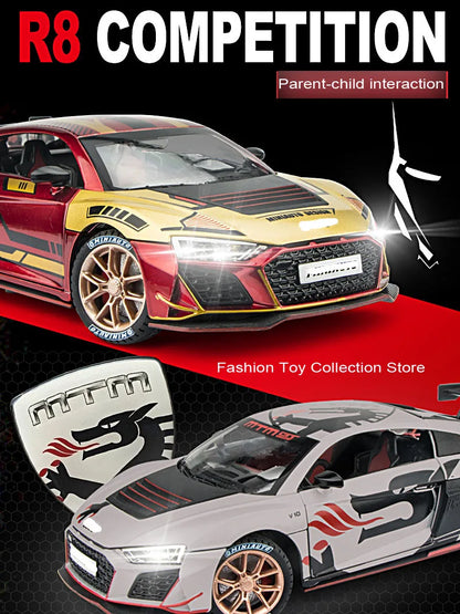 1: 24 AUID R8 Alloy Car