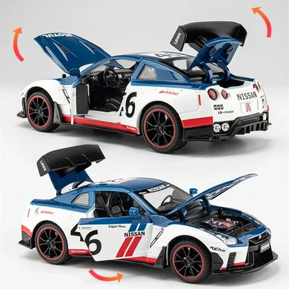 1:24 God Of War Nissan Skyline GTR R34 R35 Alloy