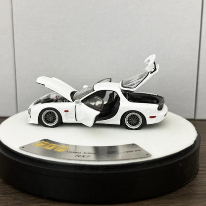PGM 1:64 RX7 White Color Full Open Diecast Model Car