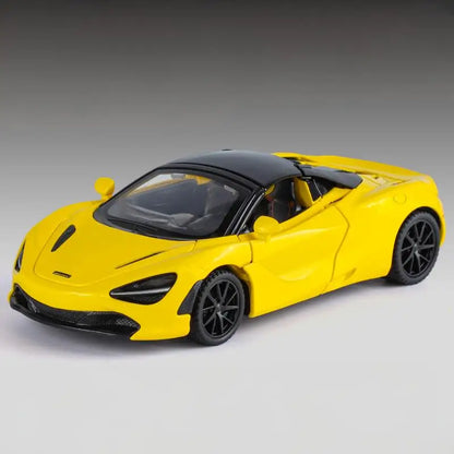 1:32 McLaren 720s Supercar Sports Alloy Diecast Model Car Sound & Light High Simulation Hobby Collection Birthday Gifts For Boy
