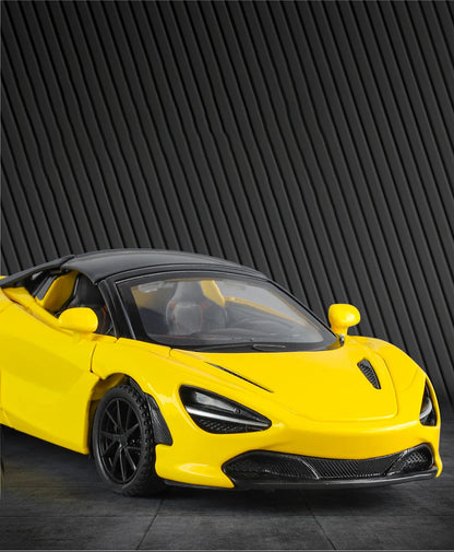 1:32 McLaren 720s Supercar Sports Alloy Diecast Model Car Sound & Light High Simulation Hobby Collection Birthday Gifts For Boy