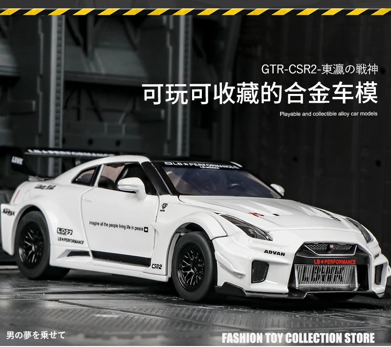 1: 32 GTR-CSR2 Fast and Furious Alloy Car Model Diecasts