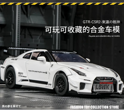 1: 32 GTR-CSR2 Fast and Furious Alloy Car Model Diecasts