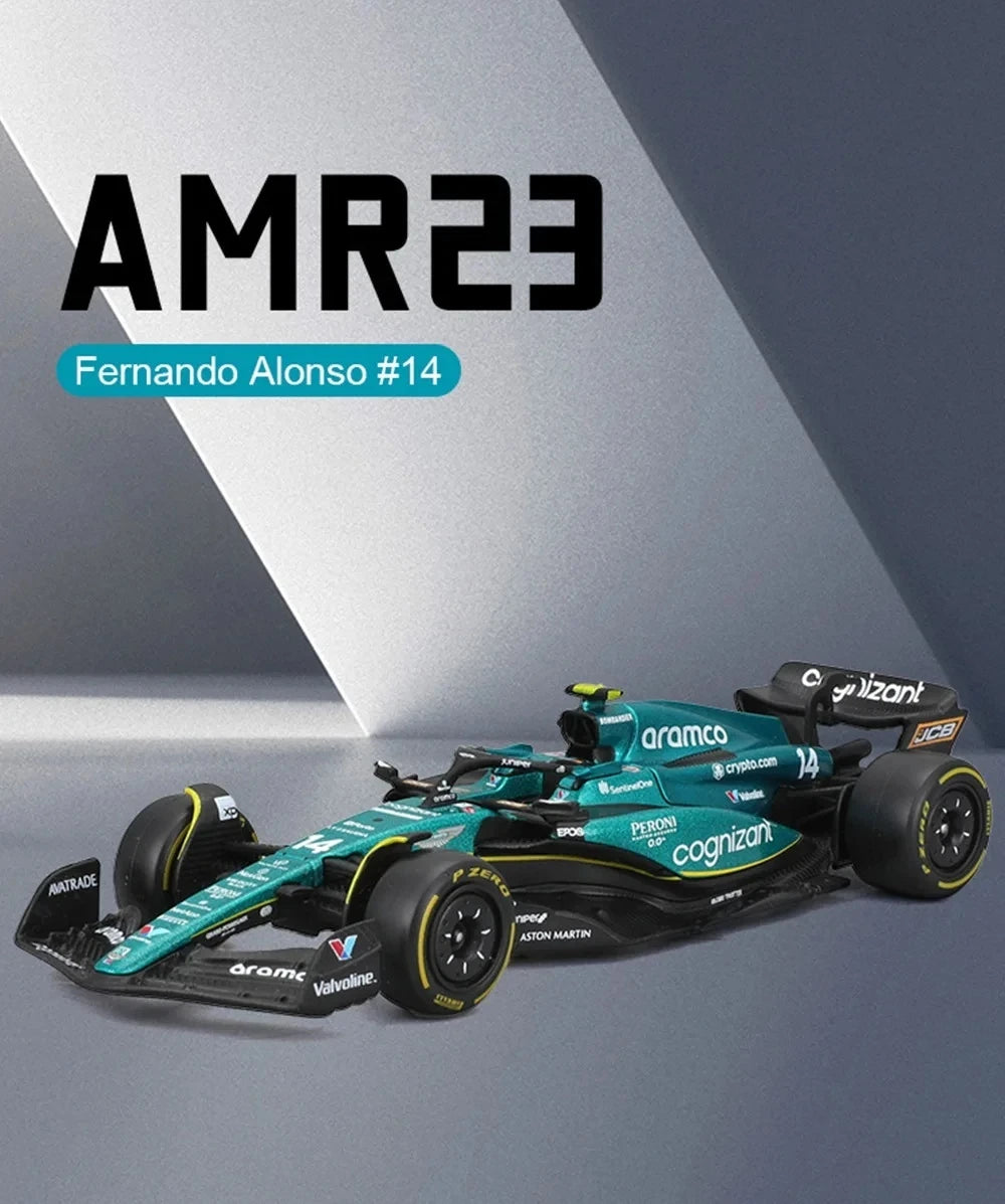 Bburago 2024 1:43 Aston Martin Amr23 F1 Car #14 #18 Rb19 Las Vegas   Racing Edition