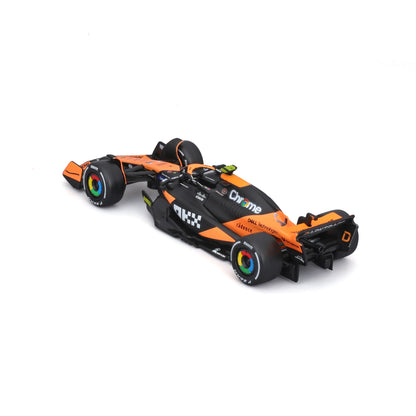 Bburago 1:43 2024 Mclaren MCL38 Miami Monaco F1 Formula Car Die Cast Vehicles Collectible Model Racing Toys