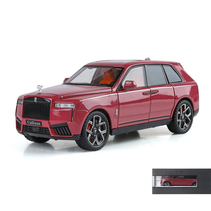 1:24 Rolls Royce Cullinan SUV Alloy Diecast Metal Model Car Pull Back Sound And Light Children's Toy Car Mini GT Miniature Gift