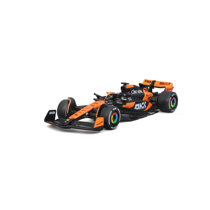 Bburago 1:43 2024 Mclaren MCL38 Miami Monaco F1 Formula Car Die Cast Vehicles Collectible Model Racing Toys