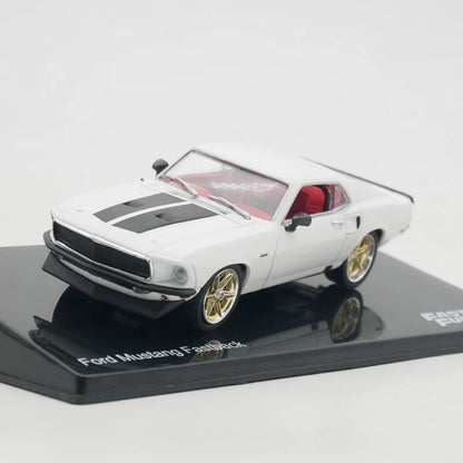 Diecast IXO 1:43 Scale Ford Mustang Fastback Movie Car Alloy Car Model Collectible Toy Gift Souvenir Display Ornament