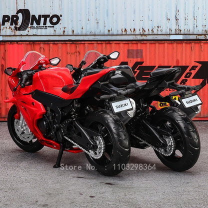 MSZ 1:18 Suzuki GSX-R1000 YAMAHA YZF-R1 Classic Motorcycle Static Model Alloy Die Casting Car Toy Gifts