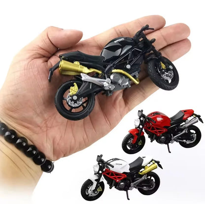 3pcs 1: 18 alloy+plastic car decoration off-road vehicle collection office model toy die-casting motorcycle simulation portable