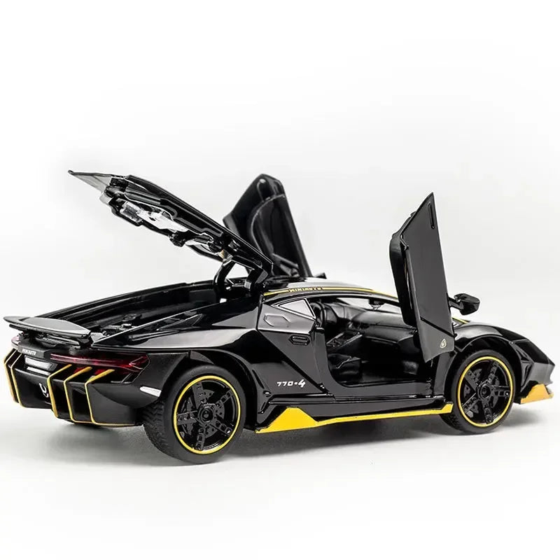 1:32 Lamborghini LP770 750 Alloy Sports Car Model Diecasts & Toy Vehicles Sound Light Super Racing Lifting Tail Pull Car Toy