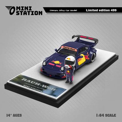 Mini Station 1:64  RWB 964 Blue Painting