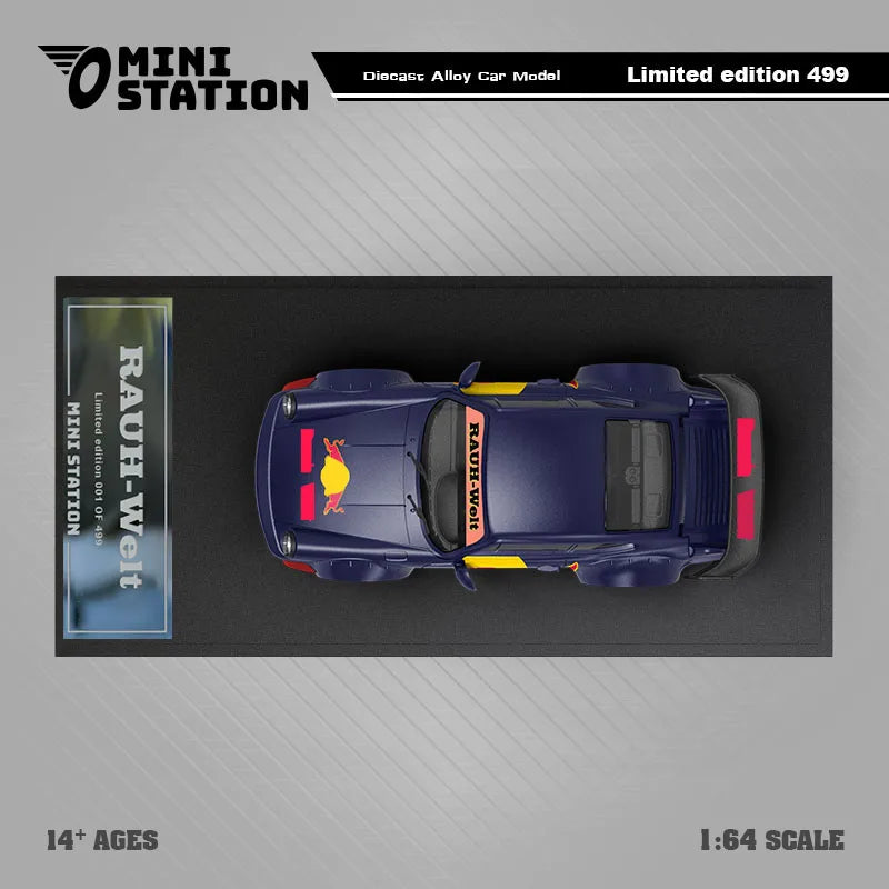 Mini Station 1:64  RWB 964 Blue Painting