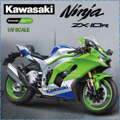 MENG 1/9 Kawasaki Ninja ZX-10R Motorcycle Assemble Model MT-007 Uncolored Assemble Figure Custom Collectible Birthday Gift