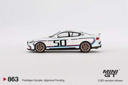 MINI GT 1:64 CSL White Collection Miniature DieCast Model Car