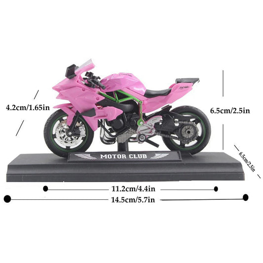 3pcs 1: 18 alloy+plastic car decoration off-road vehicle collection office model toy die-casting motorcycle simulation portable
