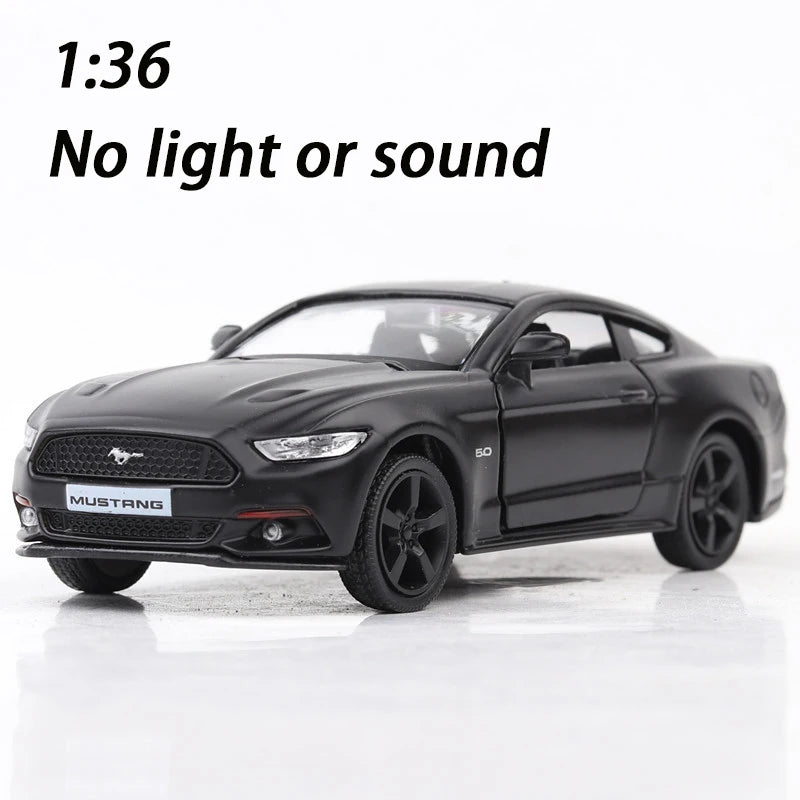 1:32 High Simulation Supercar Ford Mustang Shelby GT350 Car Model Alloy Pull Back Kid Toy Car 4 Open Door Children's Gifts GT500